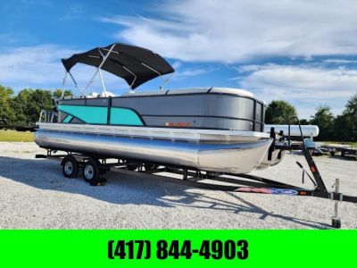 Used 2023 Crest CLASSIC LX 240 SLC TRITOON (200 HP MERCURY) (58 HOURS)'''' MY LOST YOUR GAIN''''CALL PAT 417-366-441 Pontoon Boat