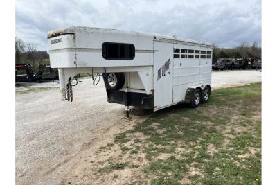 Used 2000 Travalong 6'8x14 7' TALL 2 Horse Slant w/ Tac Room