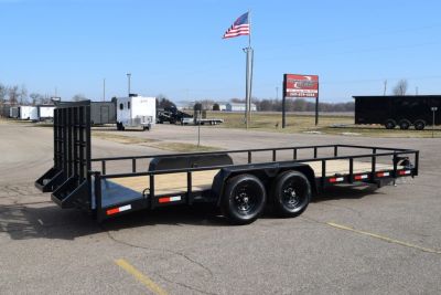 New BND 7x20 LANDSCAPE UTILITY TRAILER w/ 5200LB AXLES AND HD REAR RAMP GATE