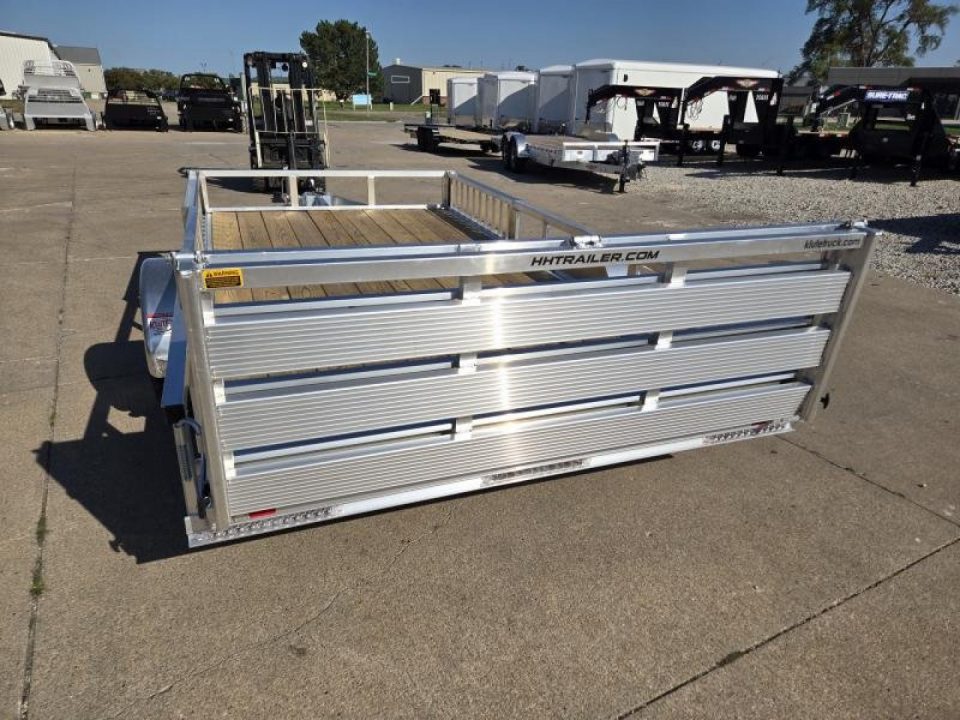 New 2026 H&H Trailers 82x14 Aluminum ATV 3K Utility Trailer