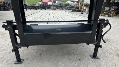 New 2026 Road Boss 25' Tandem Axle Gooseneck Flatbed with 8ks Equipment Trailer