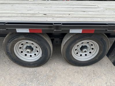 New 2026 Road Boss 25' Tandem Axle Gooseneck Flatbed with 8ks Equipment Trailer
