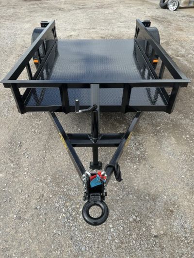 New 2026 Road Boss 5'x8' Single Axle Steel Floor Utility Trailer