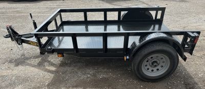 New 2026 Road Boss 5'x8' Single Axle Steel Floor Utility Trailer