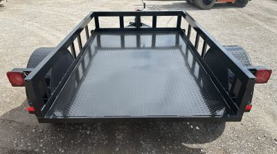 New 2026 Road Boss 5'x8' Single Axle Steel Floor Utility Trailer