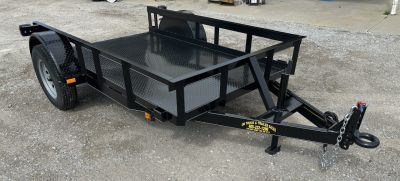 New 2026 Road Boss 5'x8' Single Axle Steel Floor Utility Trailer