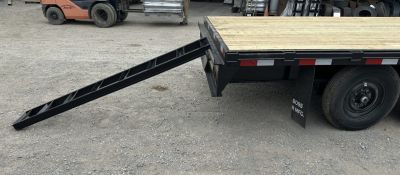 New 2026 Road Boss 20' Tandem Axle Gooseneck Flatbed with 7ks Equipment Trailer