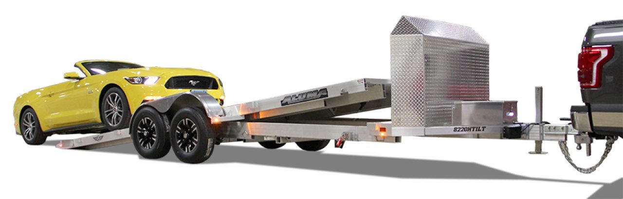 New 2027 Aluma EX-8220H-TILT Car / Racing Trailer