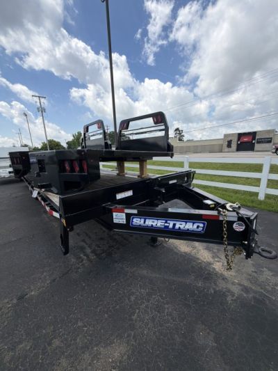 New 2026 Sure-Trac 8.5 x 20+5 Heavy Duty Low Profile Beavertail Deckover Trailer, 17.6K