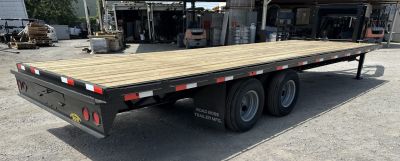 New 2026 Road Boss 25' Tandem Dual Gooseneck Flatbed Equipment Trailer