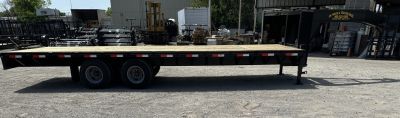 New 2026 Road Boss 25' Tandem Dual Gooseneck Flatbed Equipment Trailer
