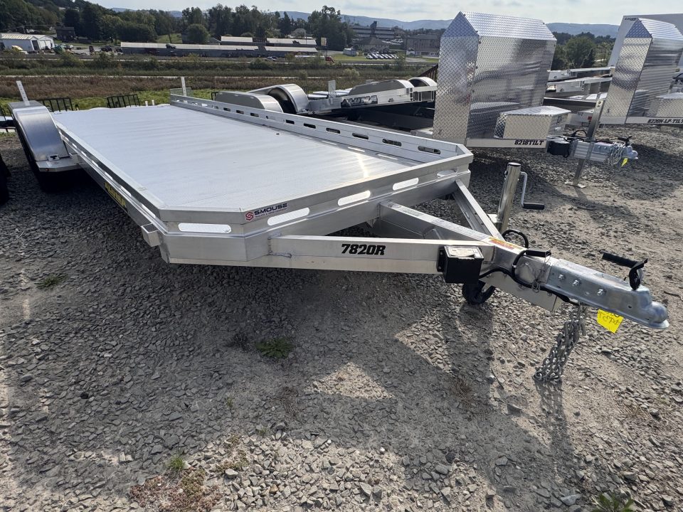 New 2027 Aluma 6'6" x 20' Tandem Utility Trailer w/ Pull Out Ramps