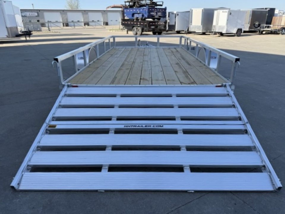 New 2026 H&H Aluminum 82"x14' 3k Rail Side Utility Trailer