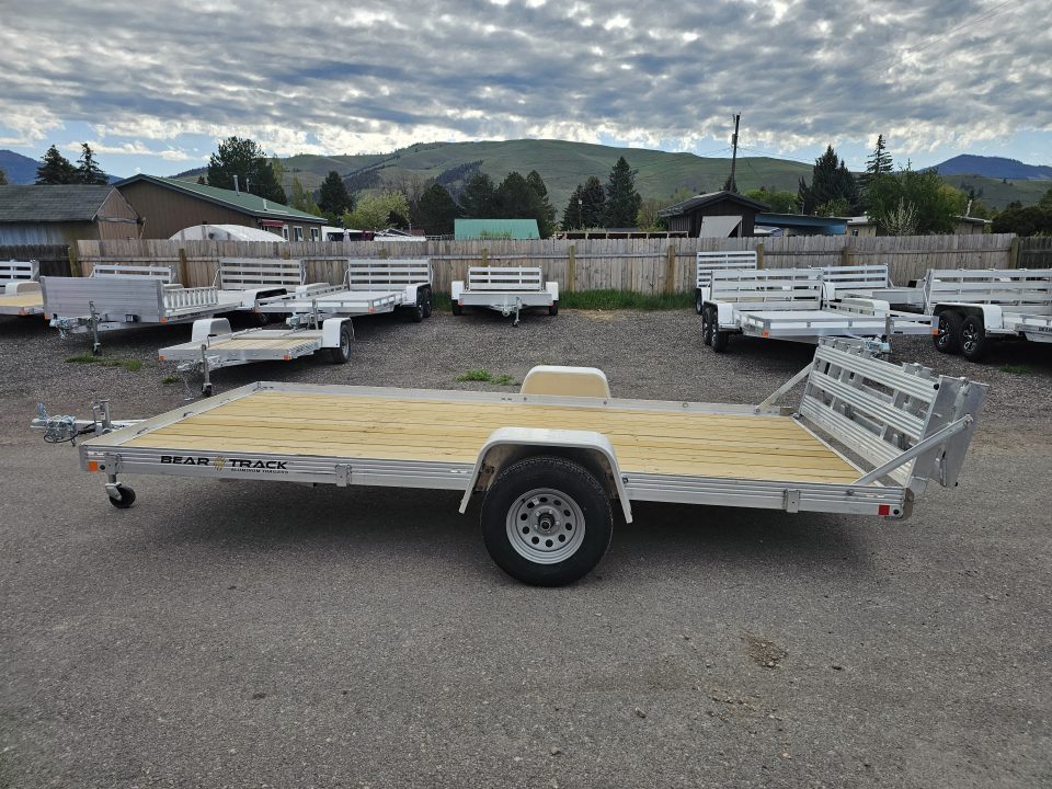 New 2025 Bear Track 80"x14' Aluminum Utility Trailer