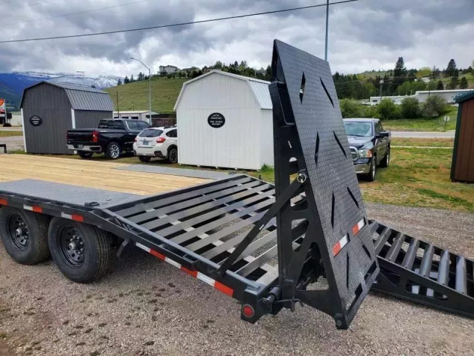 New 2026 Iron Bull 24' 14k Deckover Flatbed Trailer