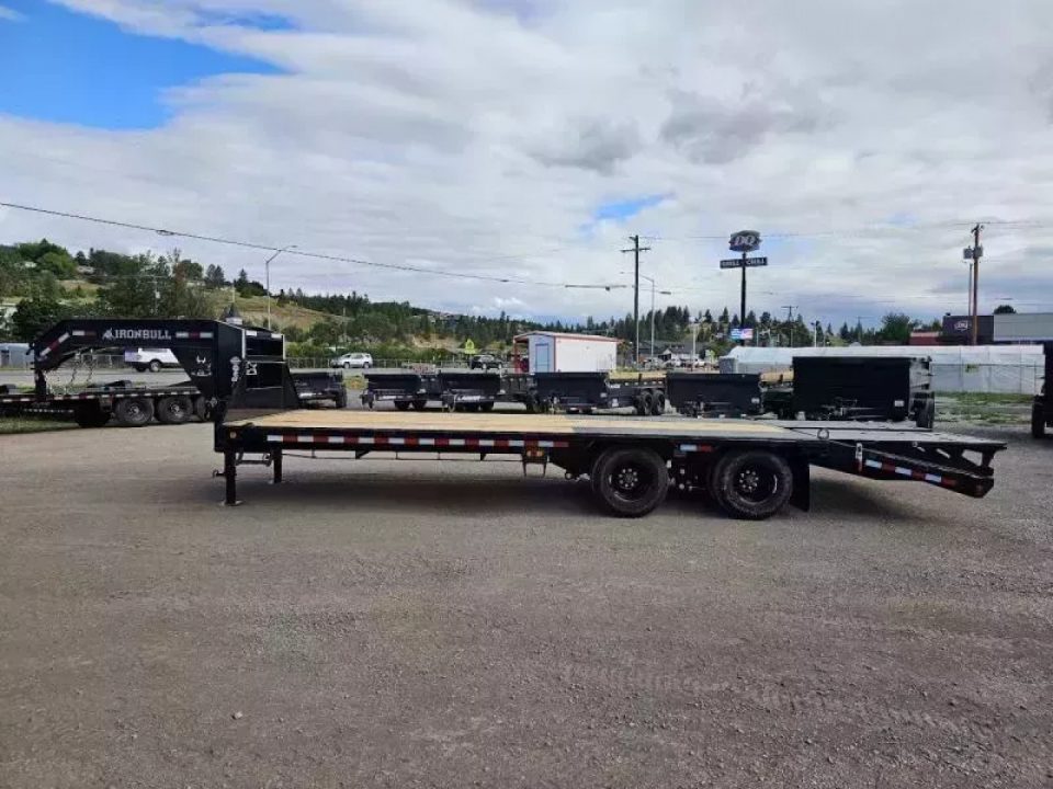 New 2026 Iron Bull 25' 24k Deckover Gooseneck Trailer