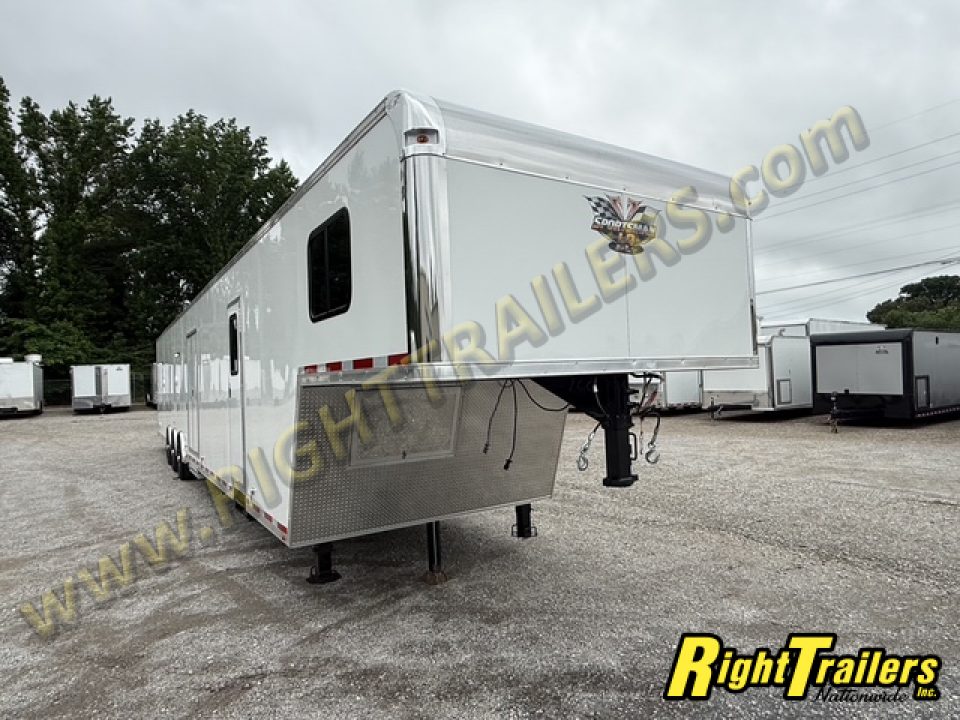 New 2026 8.5x50 Vintage Sportsman Elite Living Quarters Trailer