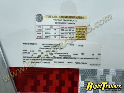New 2026 8.5x50 Vintage Sportsman Elite Living Quarters Trailer