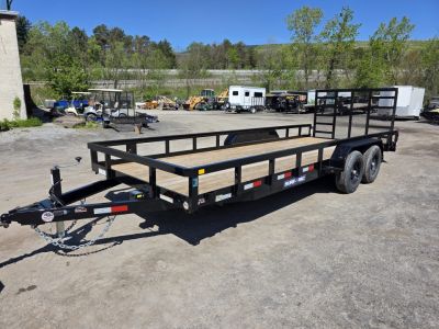 New 2026 Sure-Trac 7X20 10K - TUBE TOP Utility Trailer