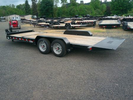 New 2025 Sure-Trac 7x16+4 17.6K Equipment Trailer