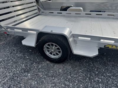 New 2027 Aluma 7712H-S-BT Bifold Gate Utility Trailer FALL CLEARANCE IN STOCK ONLY
