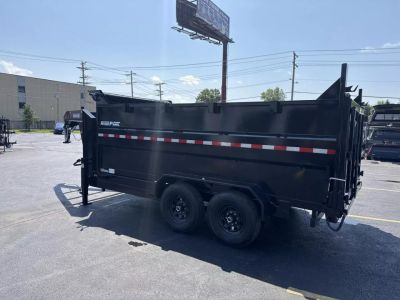 New 2026 Sure-trac Trailers 82 IN x 14 HD Low Profile Gooseneck Dump Trailer w/ 4 Ft. Sides 14K Telescopic
