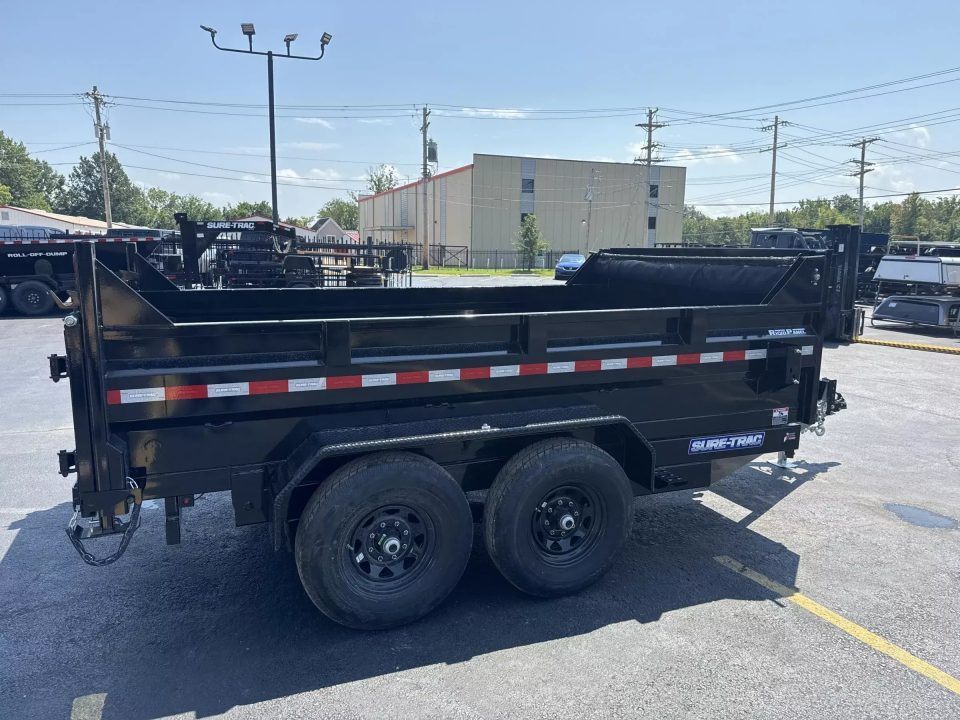 New 2026 Sure-trac Trailers 82 IN x 12 HD Low Profile Dump Trailer 12K Telescopic