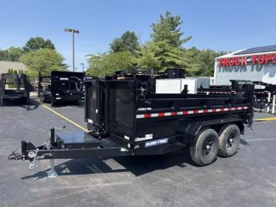 New 2026 Sure-trac Trailers 82 IN x 12 HD Low Profile Dump Trailer 12K Telescopic