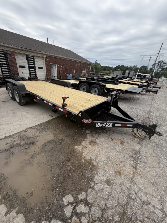 New 2026 Behnke CBCT2016E-S Equipment Trailer 83X20 TA BEAVERTAIL W/RAMPS (GVW:16000) BLACK