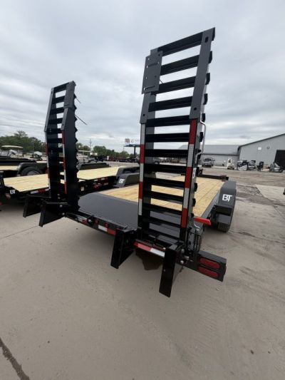 New 2026 Behnke CBCT2016E-S Equipment Trailer 83X20 TA BEAVERTAIL W/RAMPS (GVW:16000) BLACK
