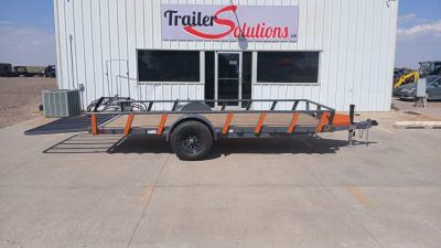 New 2026 RawMaxx UTX14'X77" 5200 LB Brake Axle Utility Trailer