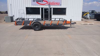 New 2026 RawMaxx UTX14'X77" 5200 LB Brake Axle Utility Trailer