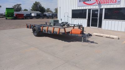 New 2026 RawMaxx UTX14'X77" 5200 LB Brake Axle Utility Trailer