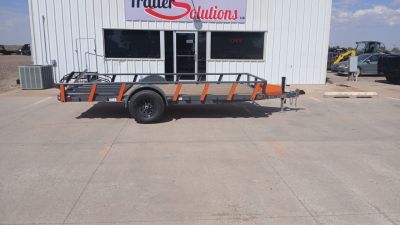 New 2026 RawMaxx UTX14'X77" 5200 LB Brake Axle Utility Trailer