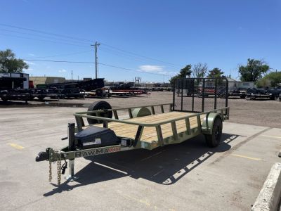 New 2026 RawMaxx UTX14'X77" 5200 LB Brake Axle Utility Trailer
