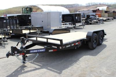 New 2026 Sure-Trac 7x16 14K Tilt Bed Equipment Trailer