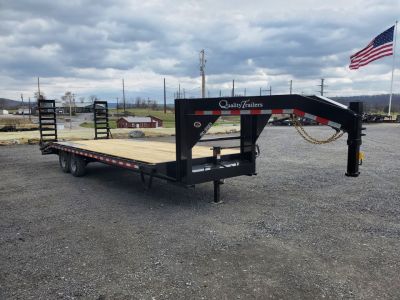 New 2027 Quality Trailers Pro-Grade Gooseneck / Pop Up Dove Tail / 24' / 17000 GVWR