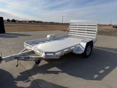 New 2027 Aluma 7710H-S-TG Utility Trailer Straight Tailgate