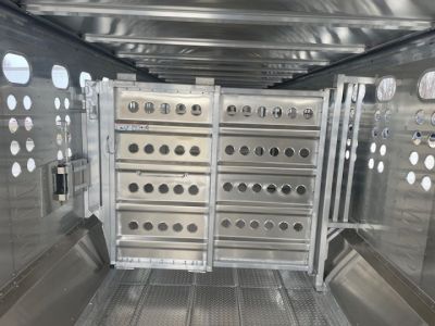 New 2027 Merritt Cattle Baron 32ft x 8ft Triple 8k axles Aluminum Livestock trailer Stock / Stock Combo Trailer