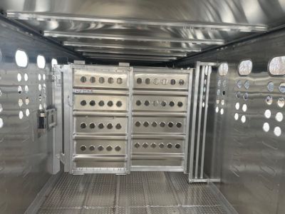 New 2027 Merritt Cattle Baron 32ft x 8ft Triple 8k axles Aluminum Livestock trailer Stock / Stock Combo Trailer