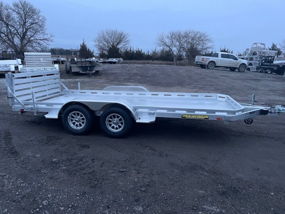 New 2027 Aluma 7816TA-EL-BT-RTD Utility Trailer