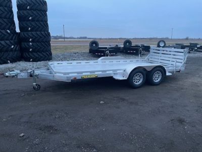 New 2027 Aluma 7816TA-EL-BT-RTD Utility Trailer