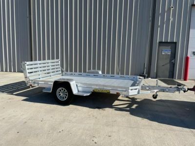 New 2026 Aluma 77x12H-S-BT Bi fold ramp gate Utility Trailer Utility Trailer