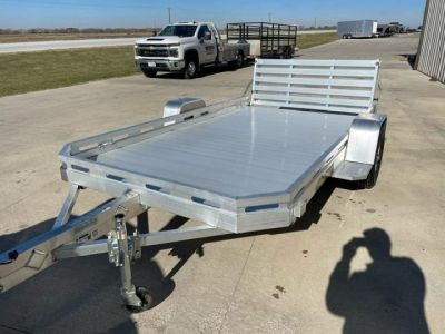 New 2026 Aluma 77x12H-S-BT Bi fold ramp gate Utility Trailer Utility Trailer