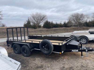 New 2026 Midsota 8214 Tandem Axle Solid sides Utility Trailer