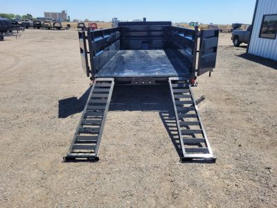 New 2026 Load Trail 83"x16' BP Telescopic Dump Trailer W/3' Sides