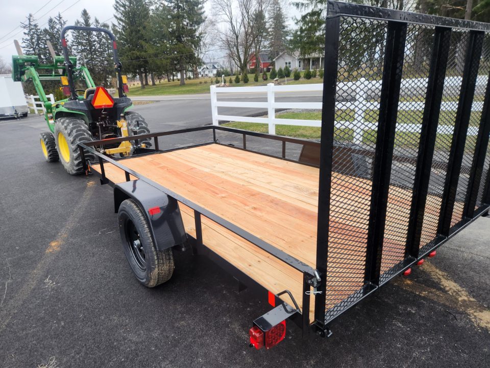 New 2026 BWISE UTE3 76x12 3K Single Axle Utility Trailer