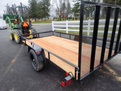 New 2026 BWISE UTE3 76x12 3K Single Axle Utility Trailer
