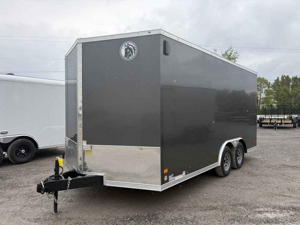 New 2026 Model Year Clearance Darkhorse Cargo DHW8.5X16TA35 (8.5' X 16') 7K V-Nose Cargo / Enclosed Trailer