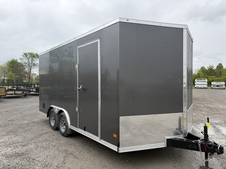 New 2026 Model Year Clearance Darkhorse Cargo DHW8.5X16TA35 (8.5' X 16') 7K V-Nose Cargo / Enclosed Trailer